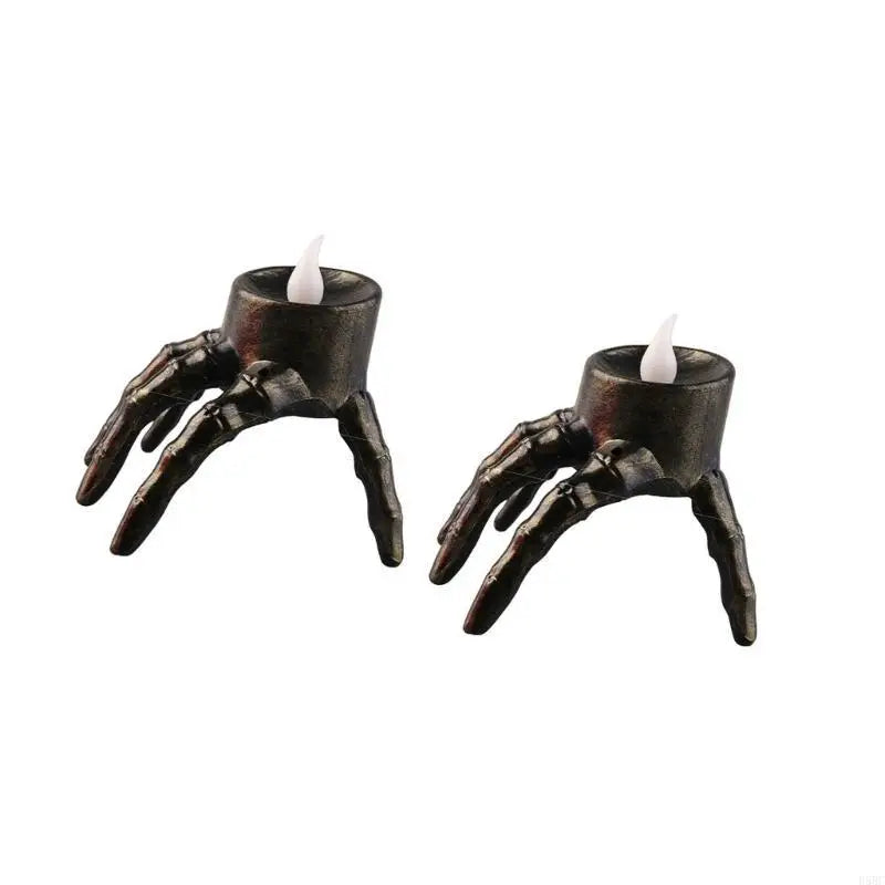 Eerie Glowing Skeleton Foot Lamp LED Effect Durable Halloween Light