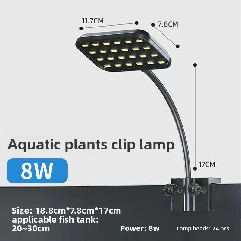 13W Full Spectrum Aquatic Plant Clip Light – Fish Tank LED