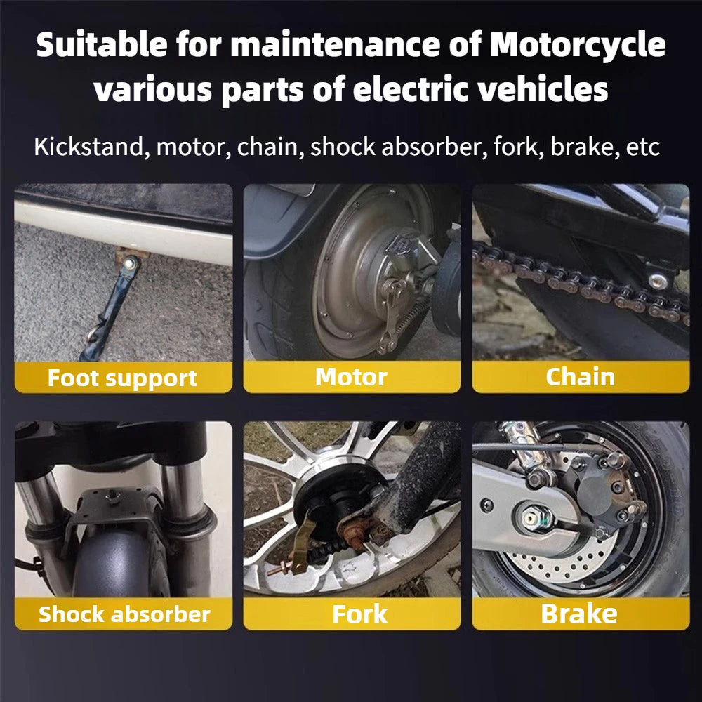 100ml Motorcycle Chain Lubricating Oil Main/Side Parking Stand Lubricants Maintenance Rust Noise Reducing Bicycles Chain Oil Zpaxo