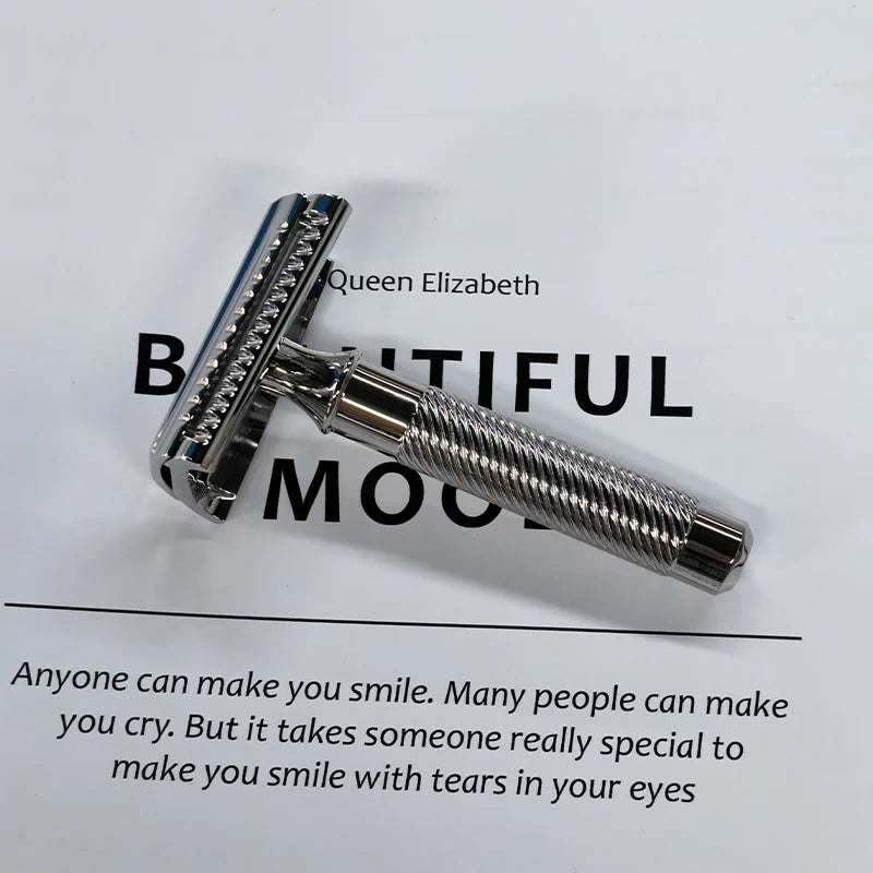 2026 Yaqi Hot Sale！High Quality Slant 37 Stainless Steel Professional Safety Razor Boyfriend's Gift Zpaxo