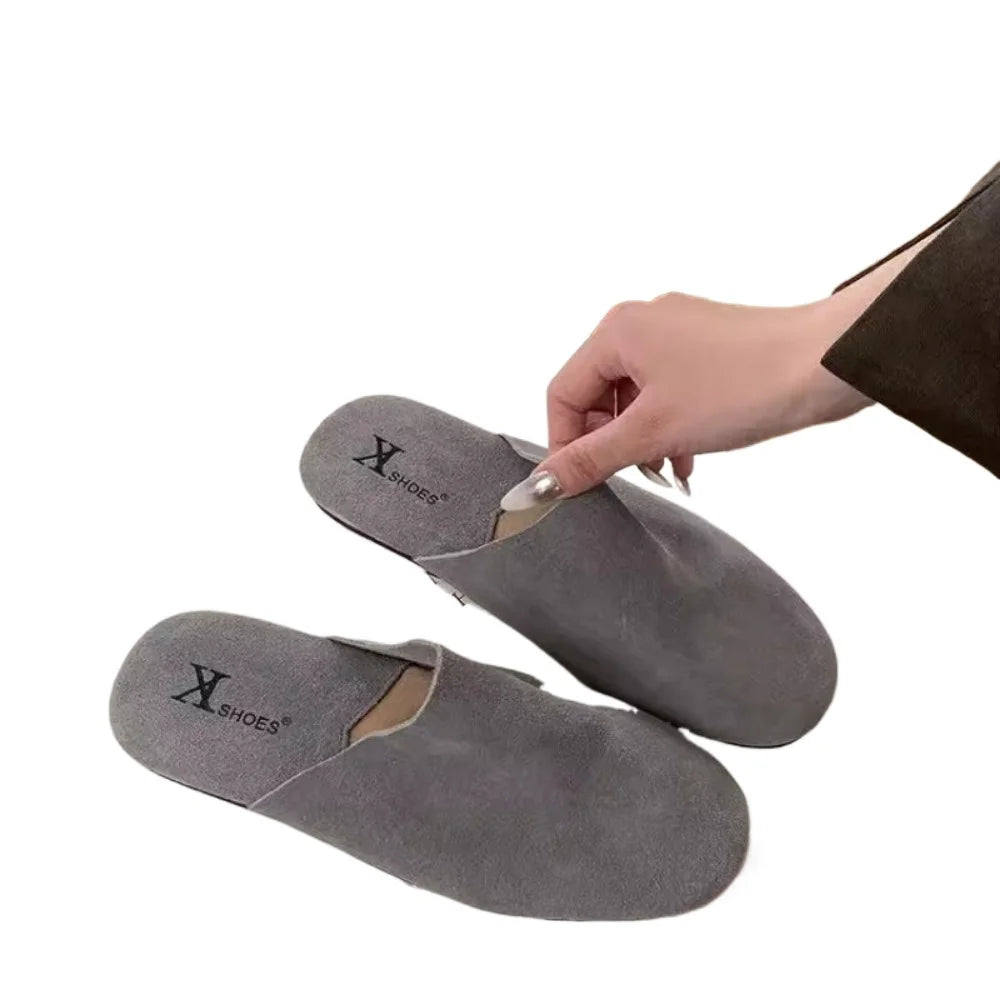 Cover Toe Flat Shoes Female Mules Women 2025 Ladies' Slippers Loafers