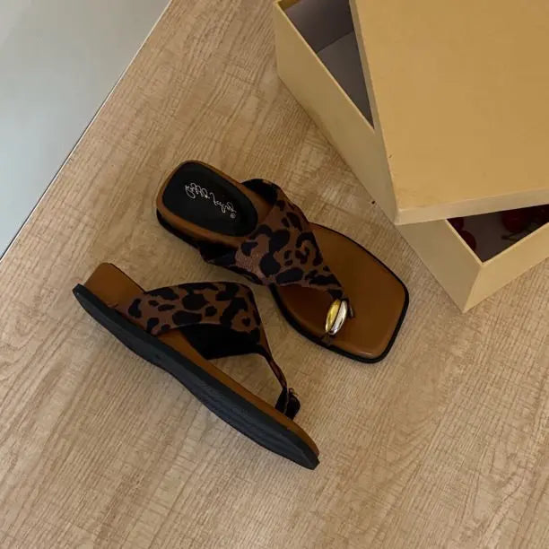 Platform Wedges Heel Clip Toe Women Slippers Concise Dress Street Style Slides Summer Ladies Outdoor Sandalias Zpaxo 35 Brown