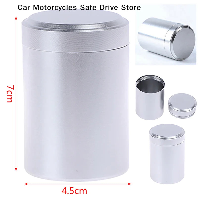 CM1pcs Silver Airtight Proof Container Aluminum Herb Stash Metal