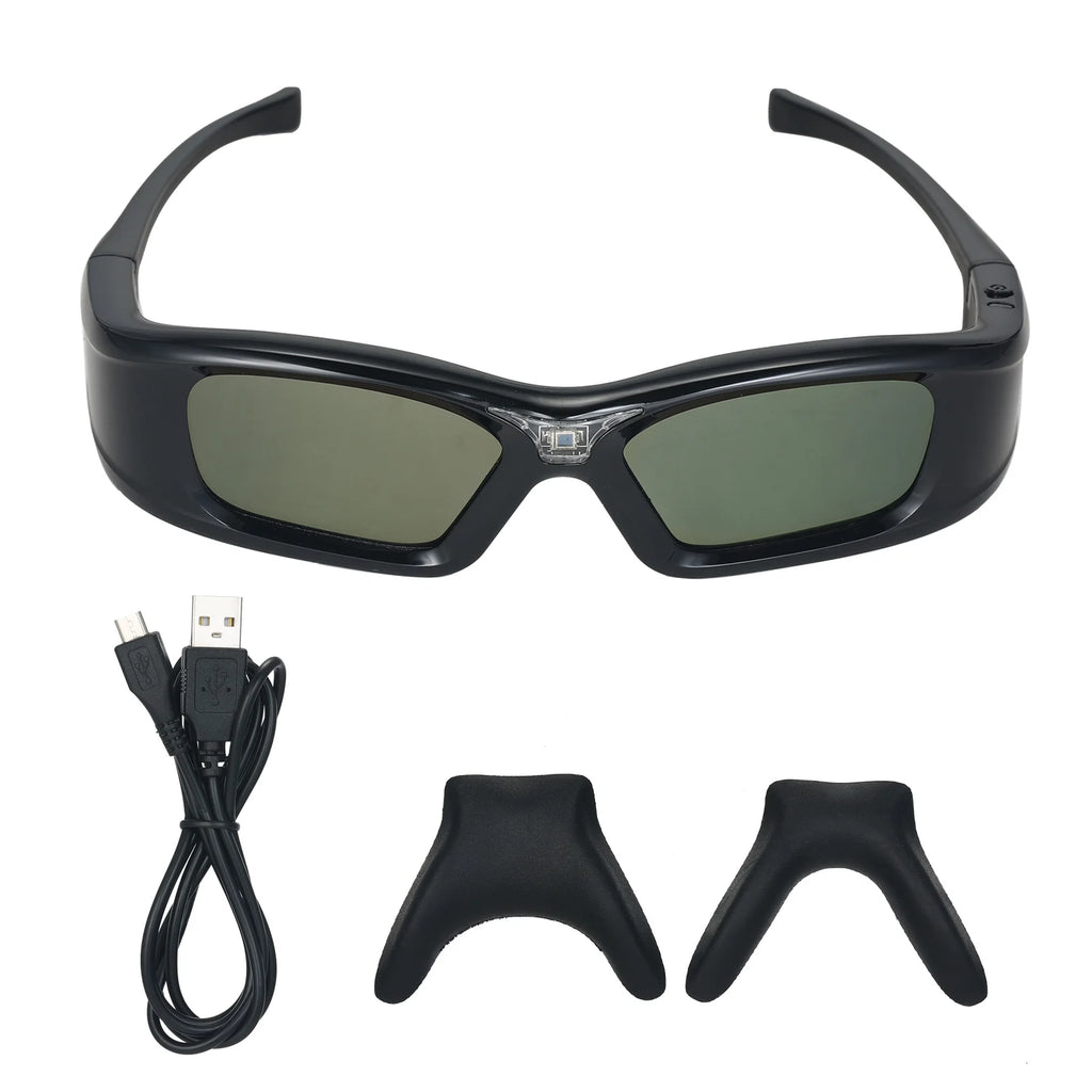 GL410 3D Glasses Spectacles for Projector Full HD Active DLP Link for Optama Acer BenQ ViewSonic Sharp Dell DLP Link Projectors Zpaxo