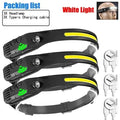 USB Rechargeable COB LED Headlamp – Motion Sensor, 6 Modes