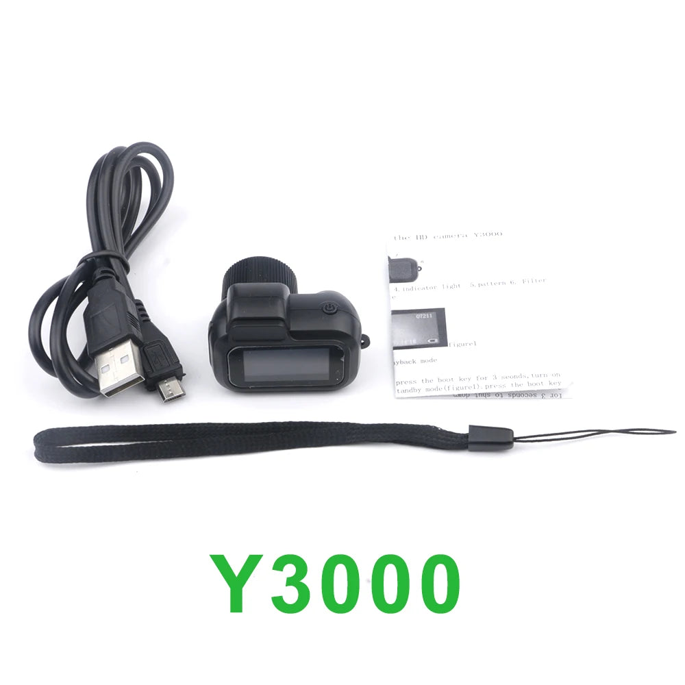 Y4000 Monoreflexes Style Mini Camera With Flash Lamp And Battery Dock Portable Video Recorder DV 1080P With LCD Screen Y3000 Zpaxo Y3000 1080P Camera Add 8G