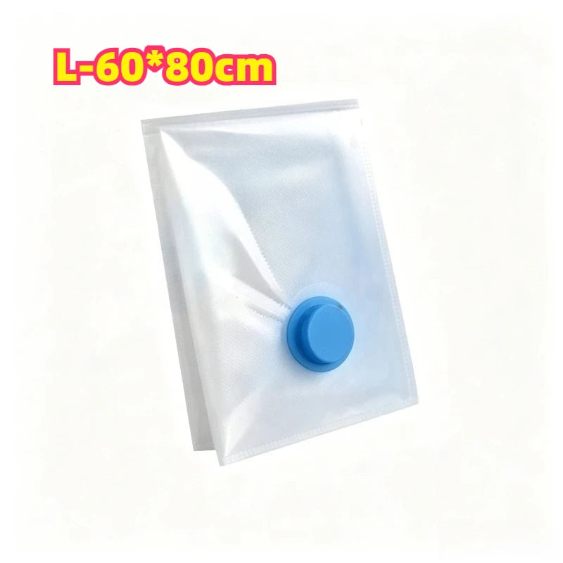 Thickened Vacuum Storage Organizer Bags Transparent Quilt Vacuum Bags Storage Bags Household Clothing Storage and Sorting Bag Zpaxo L-60 X 80cm-3pcs