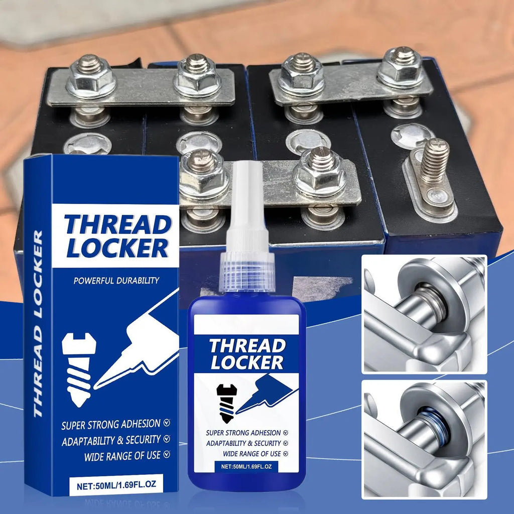 Removable Thread Locker Adhesive Blue Metal Glue Sealant Screws Bolts