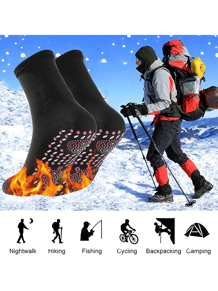 1 Pair Thermotherapeutic Socks Pain Relief Slimming Health Socks Tourmaline Cold-Resistant Christmas Gifts for Friends Zpaxo