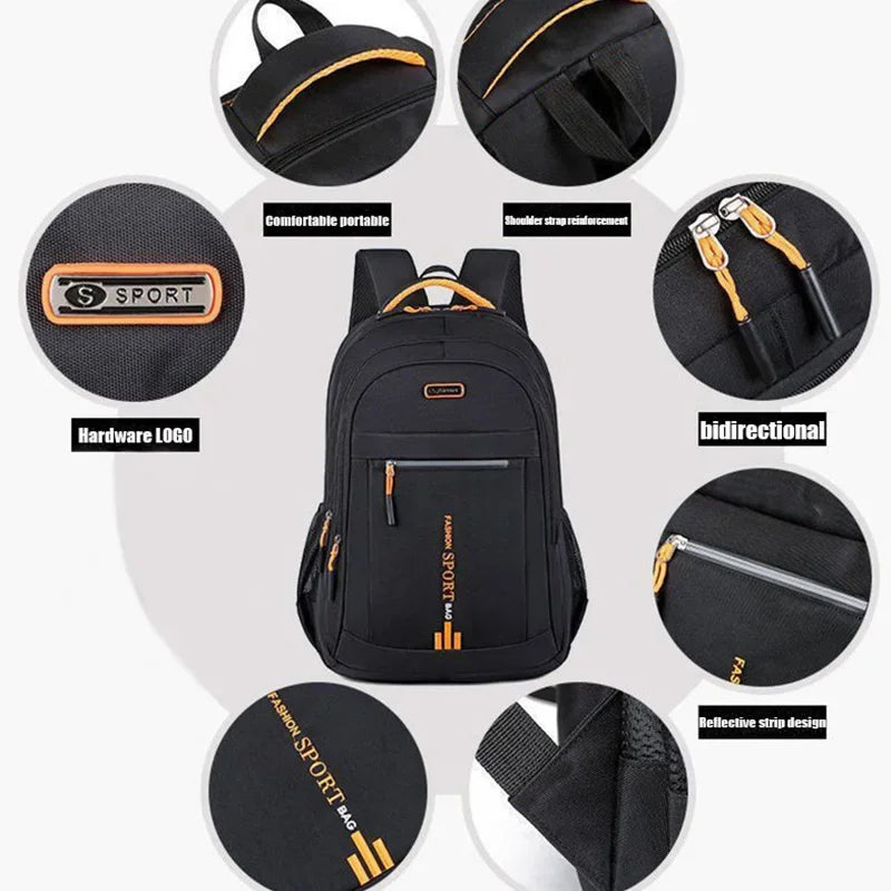 Durable Large Capacity Business Laptop Backpack Travel Hiking School