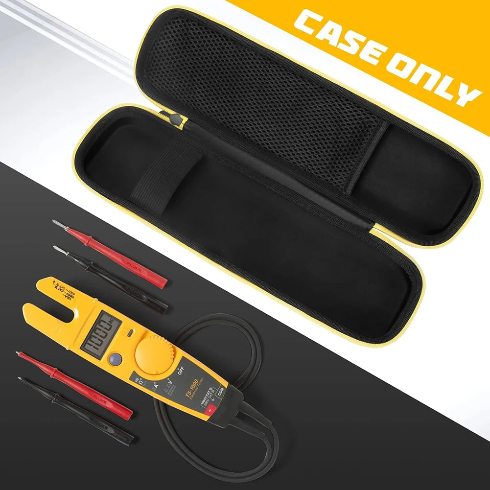 EVA Hard Case with Mesh Pocket Protective Travel Carrying Bag Hard Shell Case for Fluke T5-1000/T5-600/T6-1000/T6-600 Multimeter Zpaxo