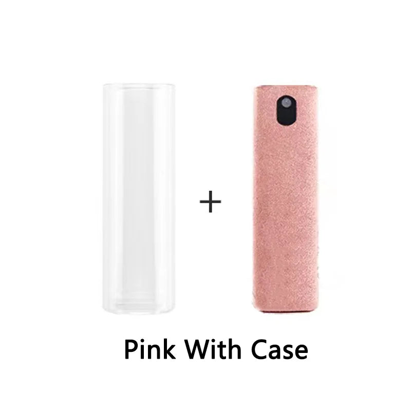 1 Phone Screen Cleaner Spray Portable Tablet Mobile Touch Microfiber Zpaxo Pink-Case-Liquid