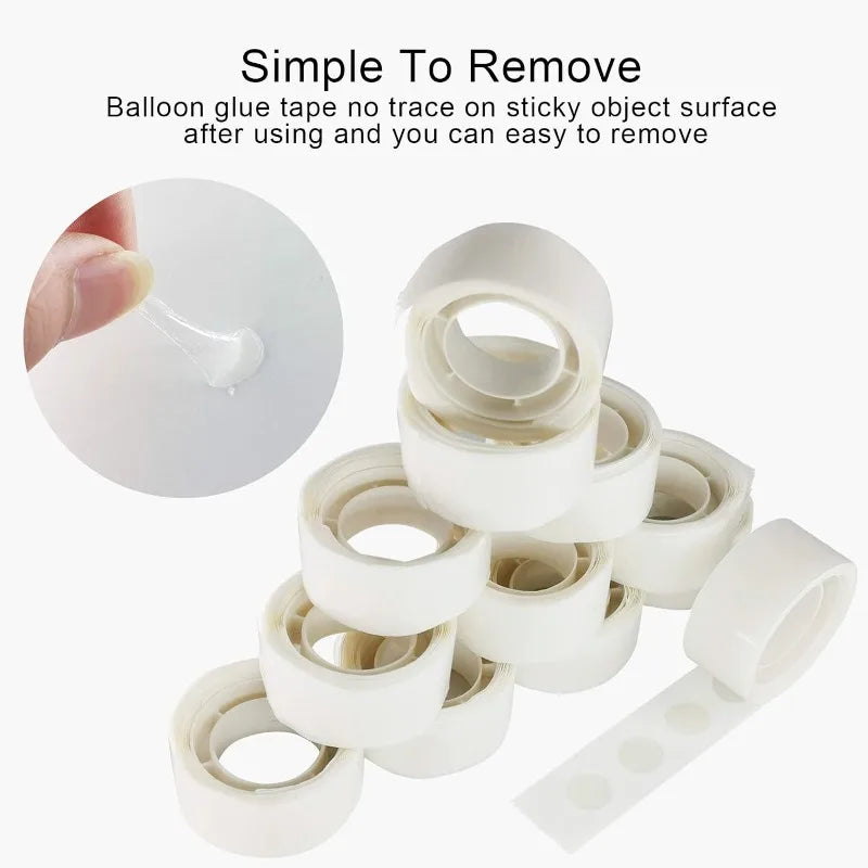 Balloon Glue Dot Adhesive Point Tape Double Sided Clear Sticky Birthday Wedding Party Balloons Glue Sticker Balloons Stand Arch Zpaxo
