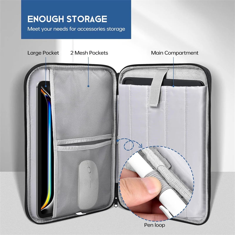11 13 inch Laptop Shockproof Bag Tablet Protective Cover Waterproof Thin Storage Bag Laptop Handbag For iPad Macbook Accessories Zpaxo