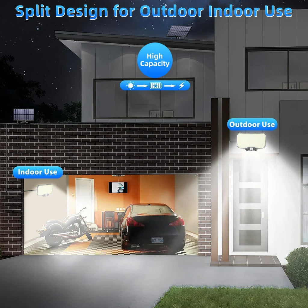 Solar 234 LED Wall Light – Motion Sensor, Remote, IP65 Solar Wall Light Zpaxo