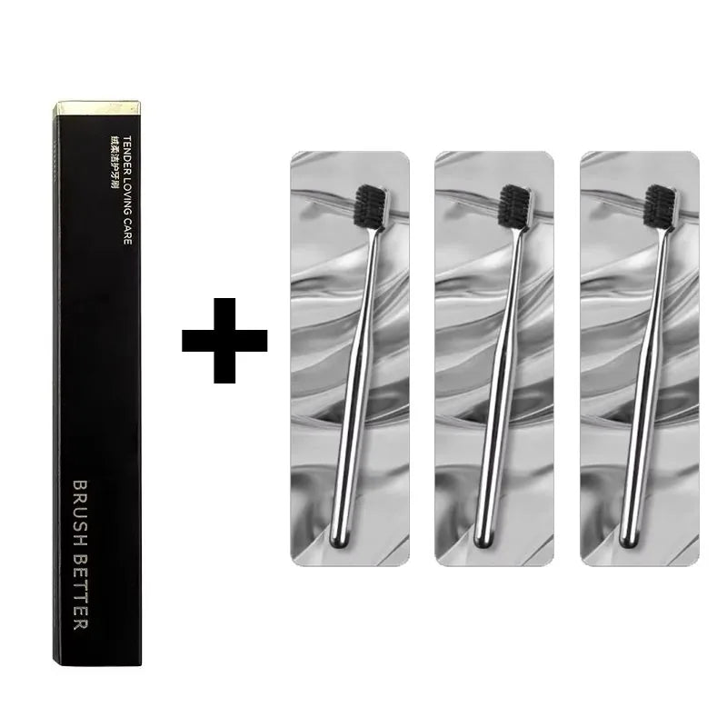Luxury Soft Bristle Manual Toothbrush – 1-4 Pack Family Set