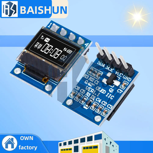 0 42 White OLED Display LCD Module 72X40 Serial Screen I2C IIC SPI Zpaxo