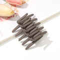 Double Sided Hair Clip Comb Women Frosted Toothed Non-slip Black