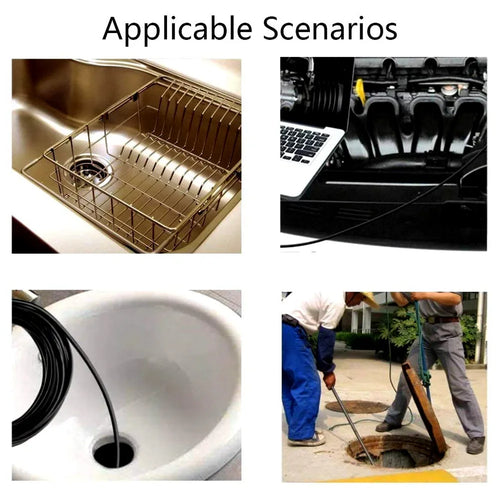 0.3MP Endoscope Camera 3 in 1 Endoscope with Adjustable LEDs Waterproof Micro Inspection Video Camera 1 Meter/2 Meters/5 Meters Zpaxo