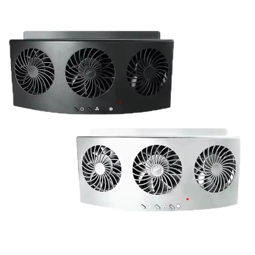 Wind Power Car Exhaust Fan 3 Head Design Cooling Function Ventilation Zpaxo