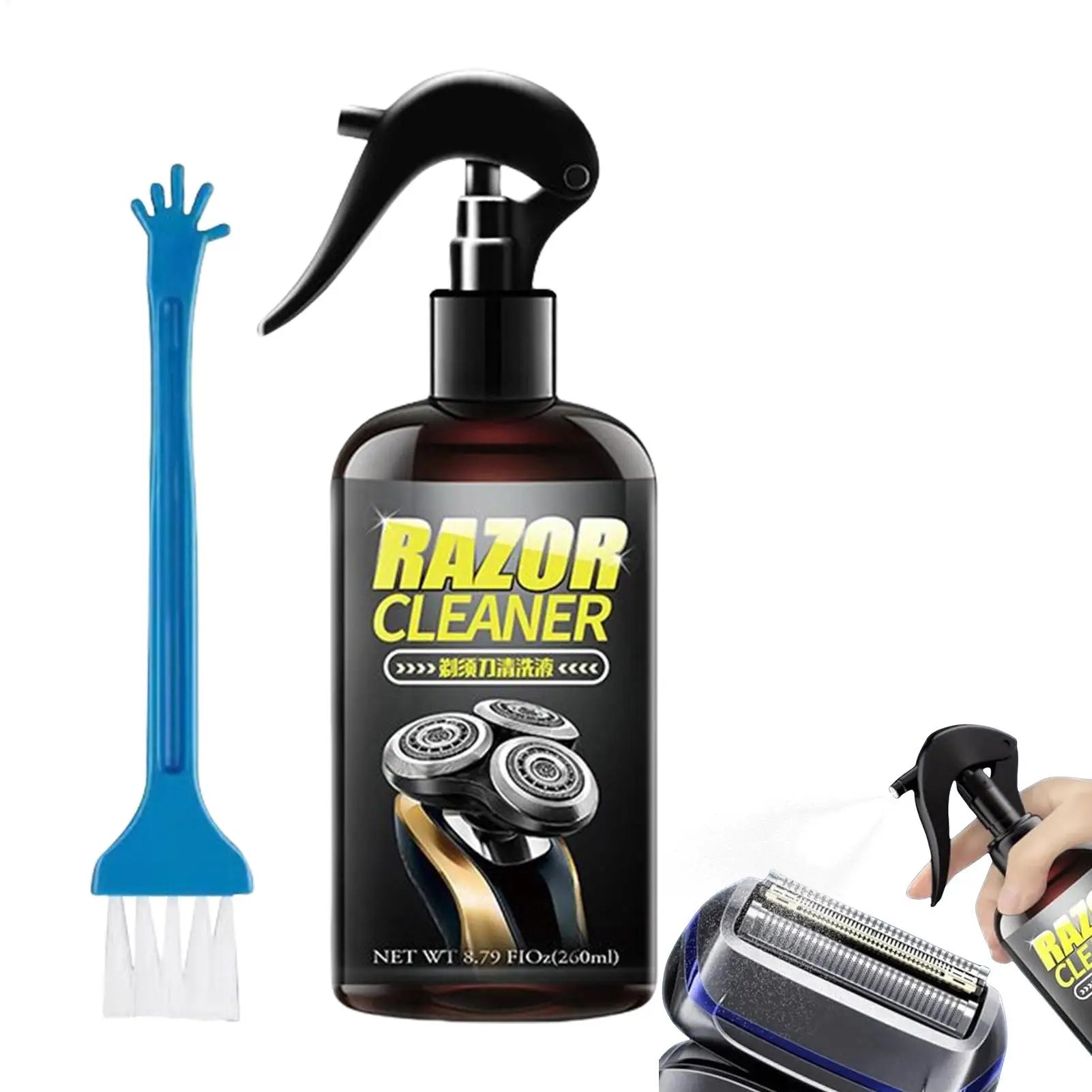 Electric Shaver Cleaning Solution Odorless Razor Cleaner Spray
