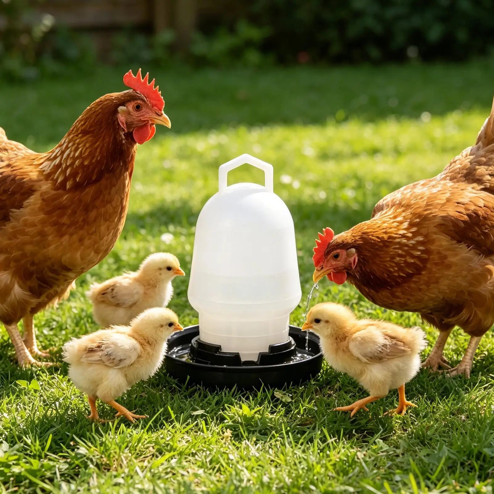Automatic Chicken Waterer Poultry Drinker Duck Goose Water Cup