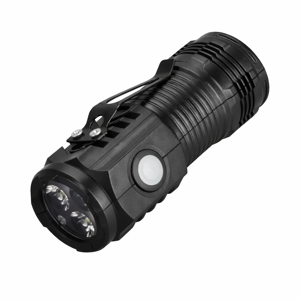 Rechargeable Outdoor Flashlight Strong Light Portable Waterproof Torch Camping Hiking Emergency Searchlight Handheld EDC Light Zpaxo 1pcs