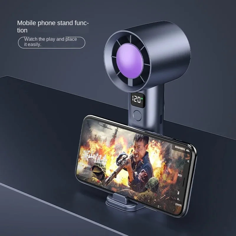 Portable Handheld Turbo Fan Adjustable Mini Personal Battery Operated