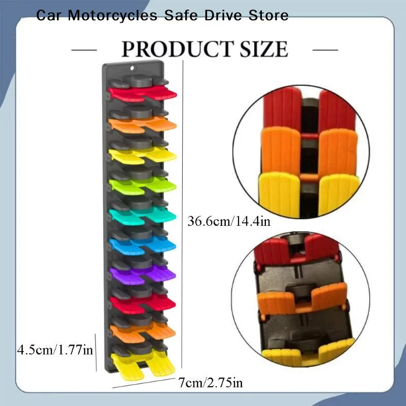 CMHat Organizer Baseball Caps Built-in Spring Clips Adjustable