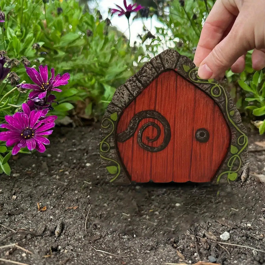 Fairy Door Whimsical Miniature Garden Tree Trunk Ornament Outdoor