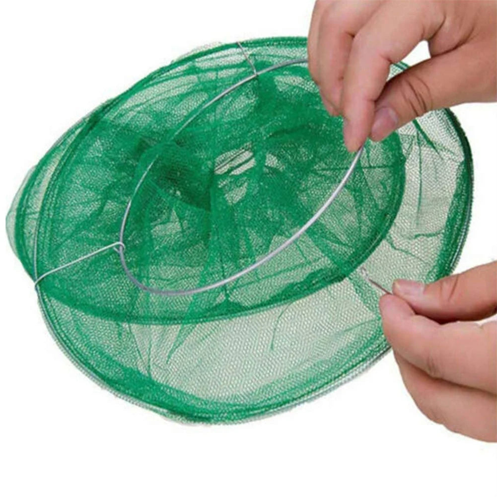 Hanging Flies Net Traps Reusable Folding Flies Flytrap Cages Practical Traps Control Tool for Courtyard Garden Zpaxo