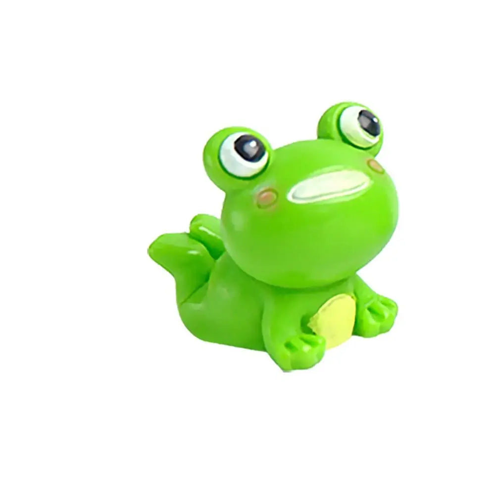 Resin Frog Miniature Car Ornaments Miniatures Animal Micro Landscape Zpaxo A