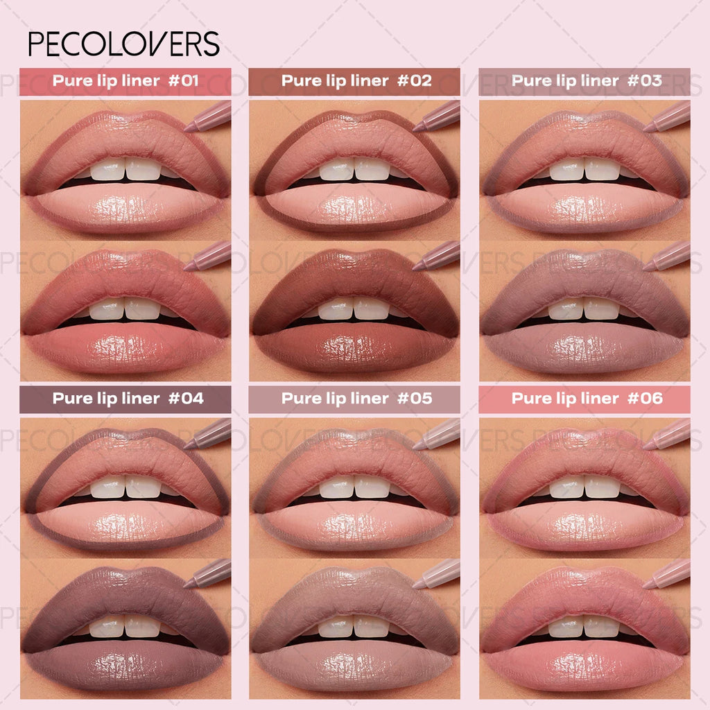 1PC Long-Lasting Waterproof Lip Liner - High Color Rendering, Creamy Smooth Easy Coloring, Smudge-Proof for Versatile Lip Makeup Zpaxo