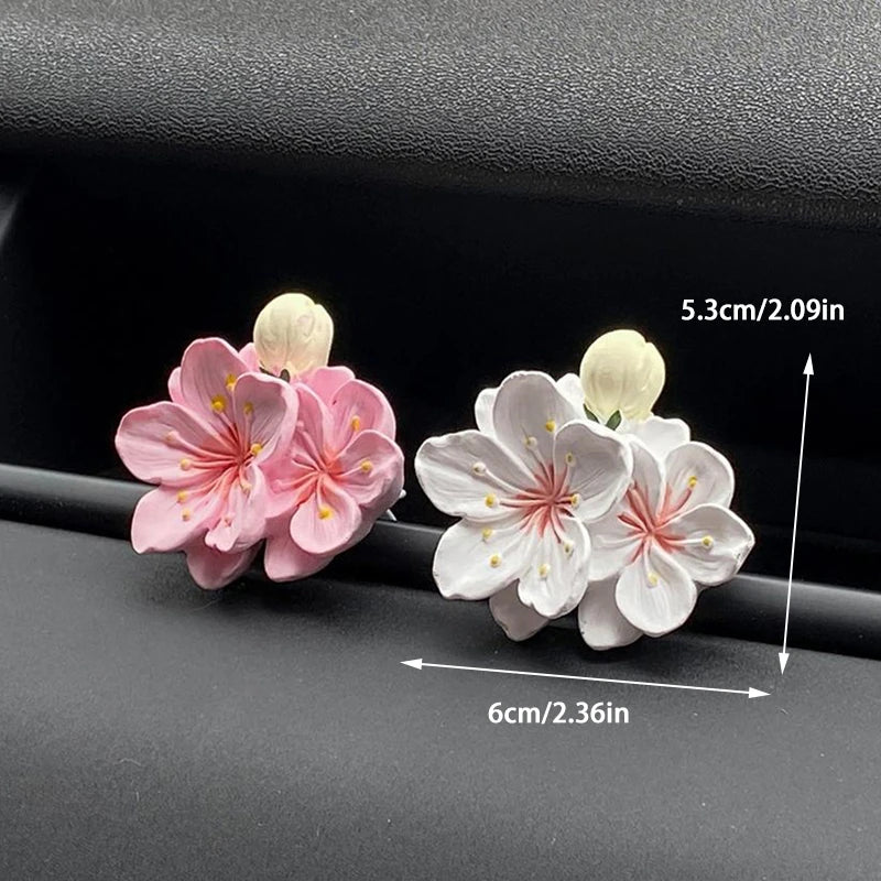 Peach Blossom Car Vent Clip Air Freshener | Aroma Diffuser