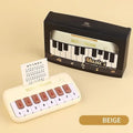 Digital 15-Key Mini Keyboard Young Children Portable Educational Zpaxo Beige