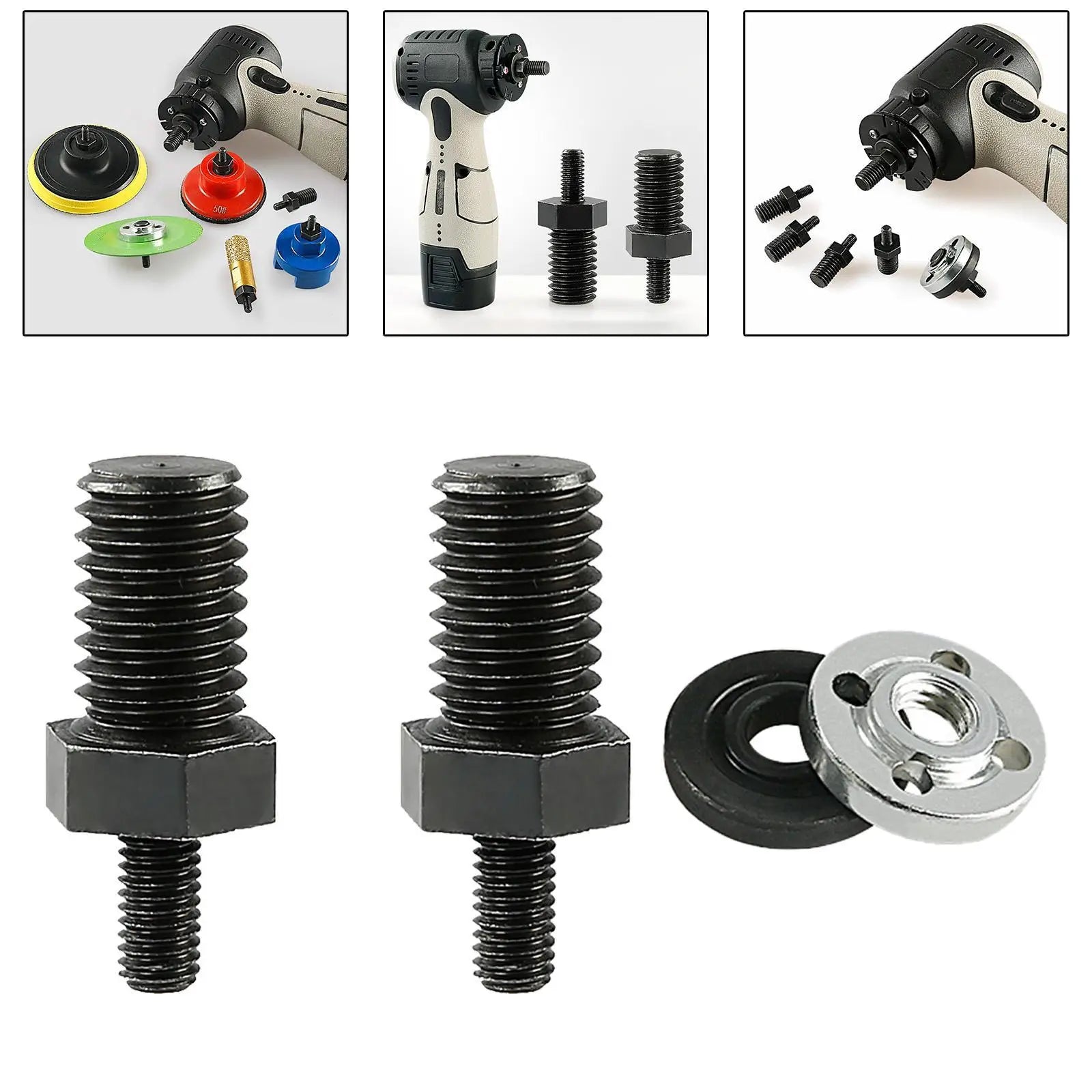 Angle Grinder Attachment Adapter M 5 to M 10 Extension Shaft for 3 inch Angle Zpaxo