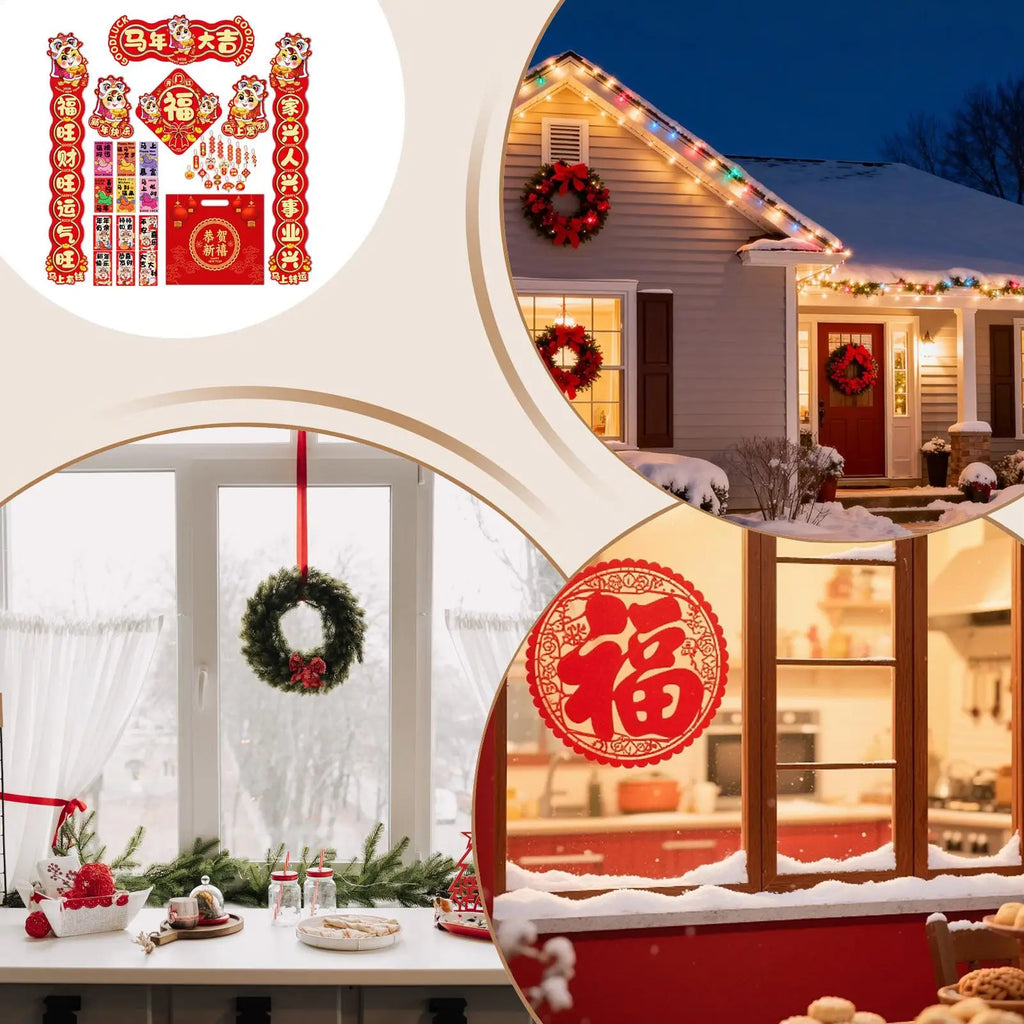 2026 Chinese New Year Couplet 2026 Cultural Banner Couplet Chinese Party Decorations For Friends Students Adults Men Women Home Zpaxo