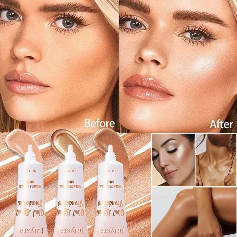 Liquid Pearlescent Foundation Moisturizing Coverage Concealer 3D