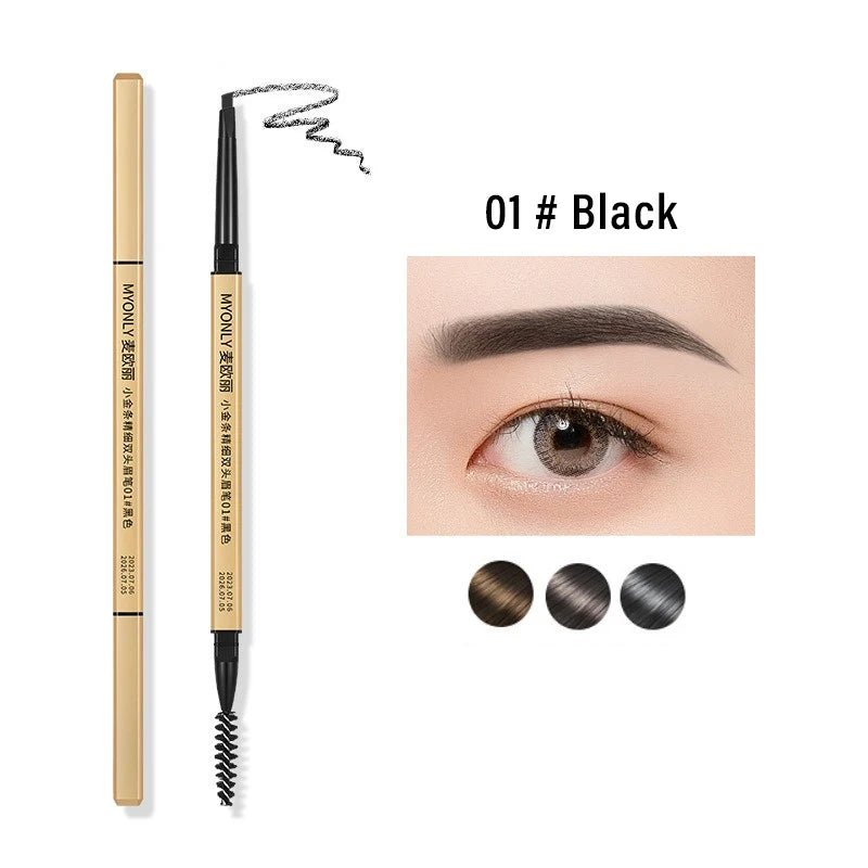 Waterproof Eyebrow Pencil Double-headed Pigmented Long Lasting