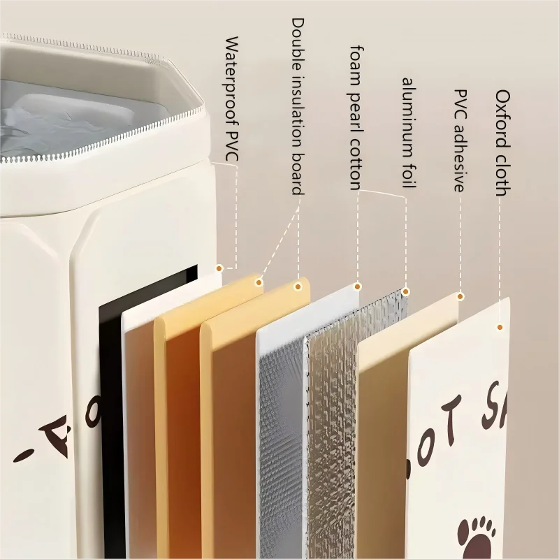 Household Portable Foot Bath Insulated Soaking Bucket Foldable Cover Zpaxo