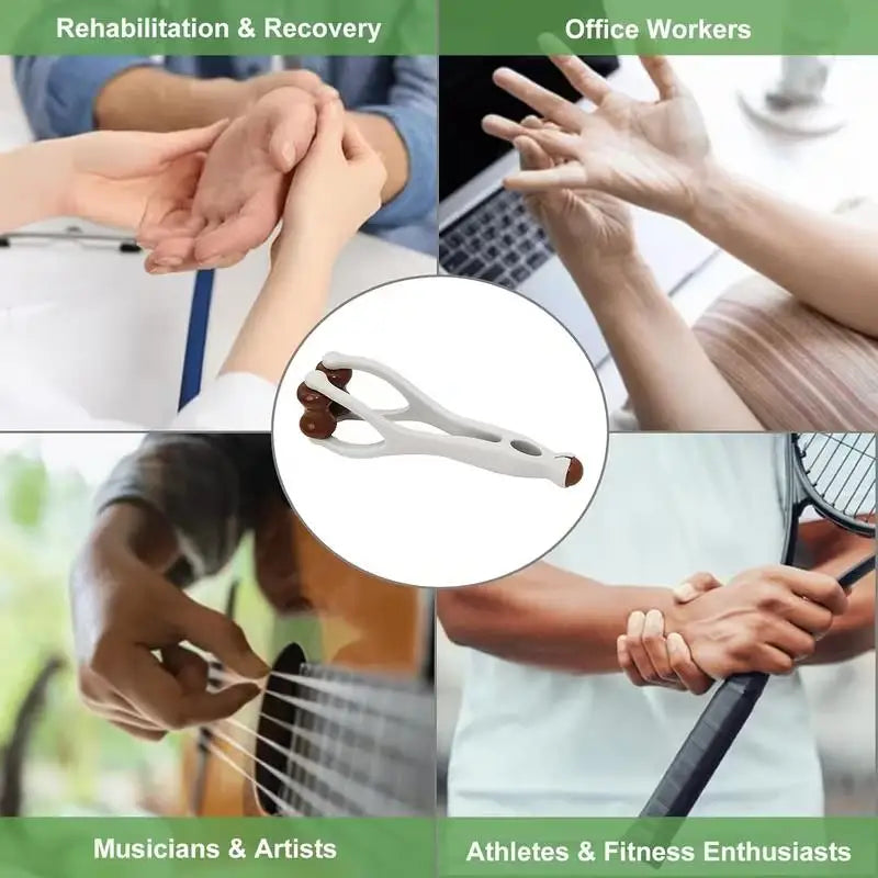 1pcs Dual-Sided Hardwood Hand Massager – for Carpal Tunnel, Circulation, Stress & Trigger Finger Relief Zpaxo