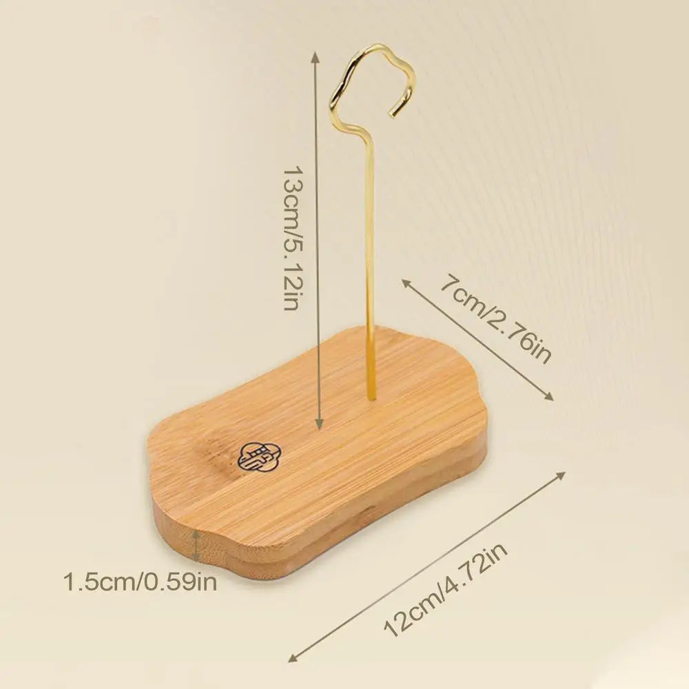 Wind Chime Hanger Wood Stand Plant Holder No-drill Decorative Garden