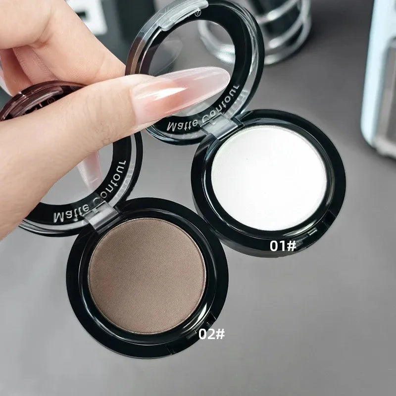 Matte Eyeshadow Palette Black White Eye Contouring Natural Lasting Zpaxo 01 and 02
