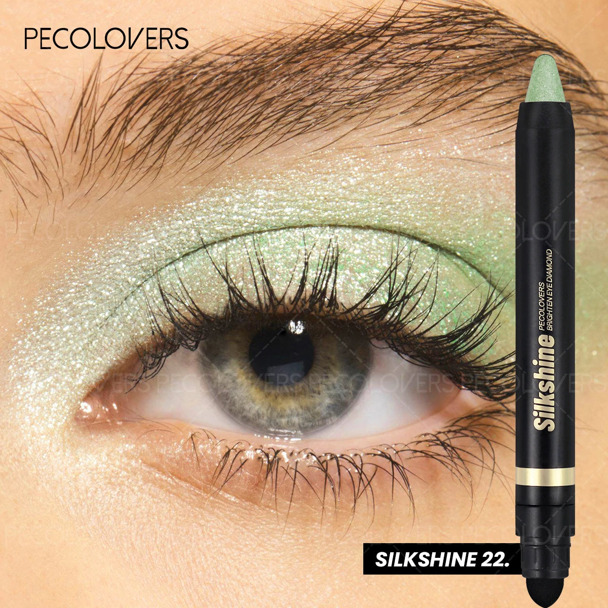 Smudge-proof Metallic Eyeshadow Stick Pearlescent Shimmer Quick