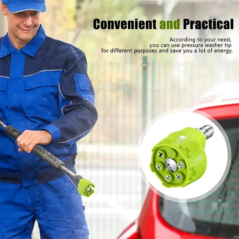 5-in-1 High-pressure Cleaning Machine Nozzle Universal Quick Connect Zpaxo