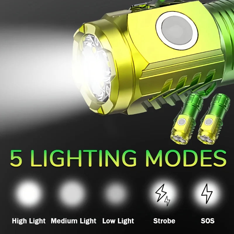 Mini Rechargeable LED Flashlight – 1000LM Waterproof Torch