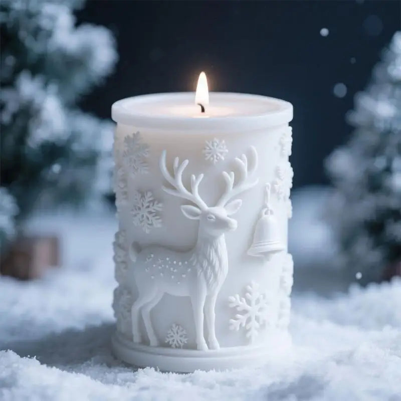 Christmas Molds Silicone Ornament Cylinder Epoxy Resin
