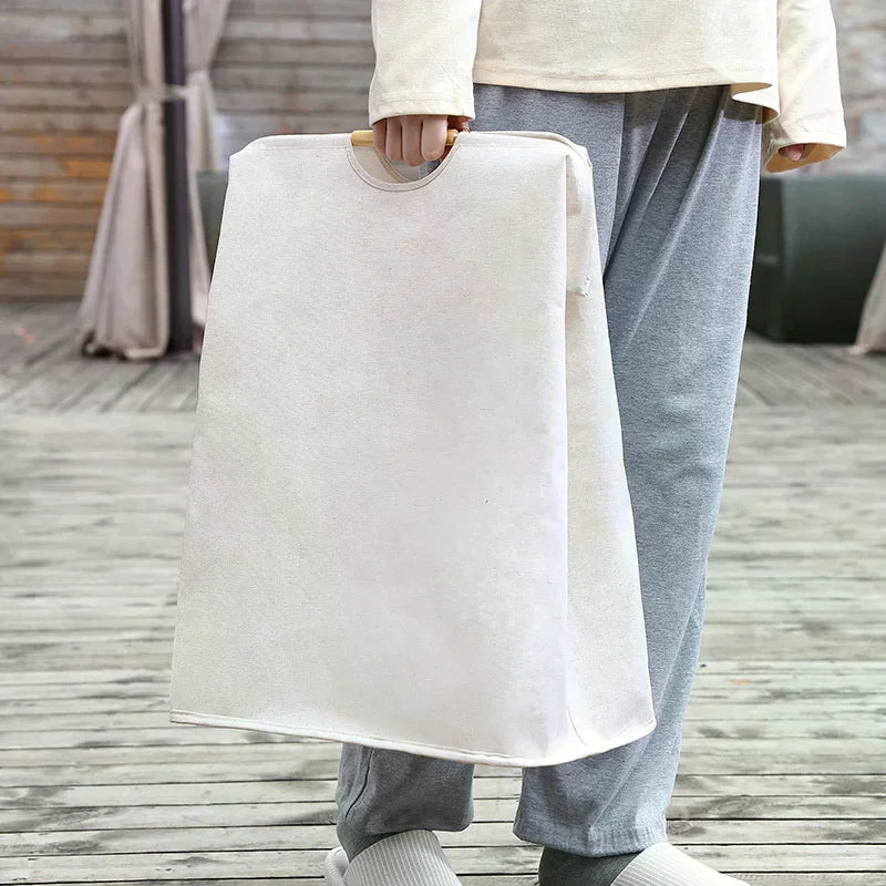 Waterproof Laundry Basket Cotton Linen Dirty Clothes Baskets Zpaxo