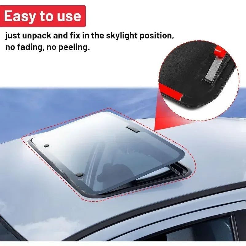 Universal Car Sunroof Wind Deflector | Waterproof Moonroof Visor