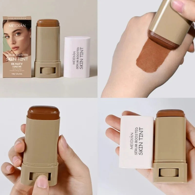 Bronze Foundation Stick Balm Serum Boosted Skin Tint Nourishing Silky